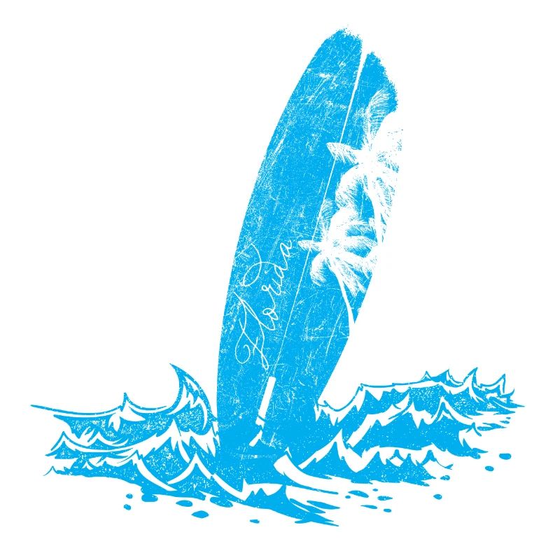 Surfbrett am Strand