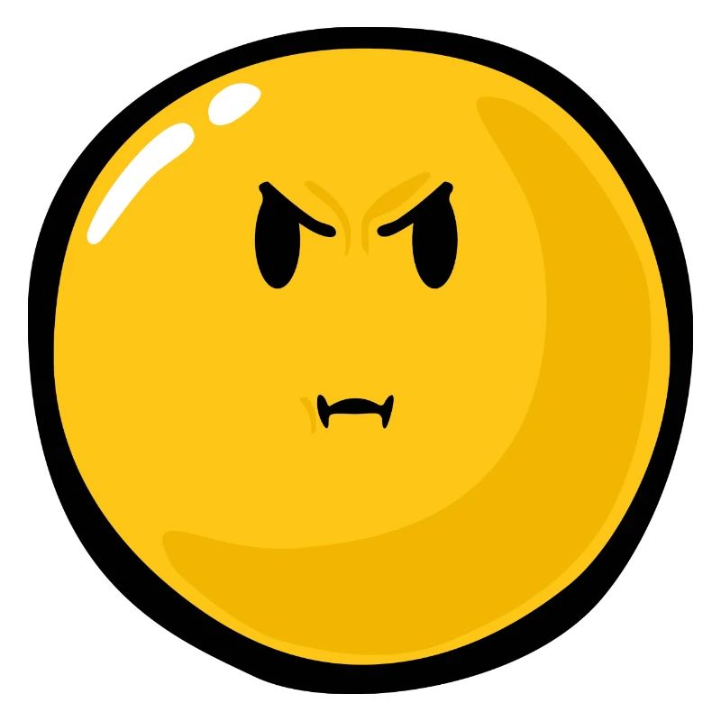 Smiley Anger Bitter