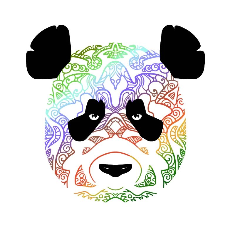 Panda en couleur 2