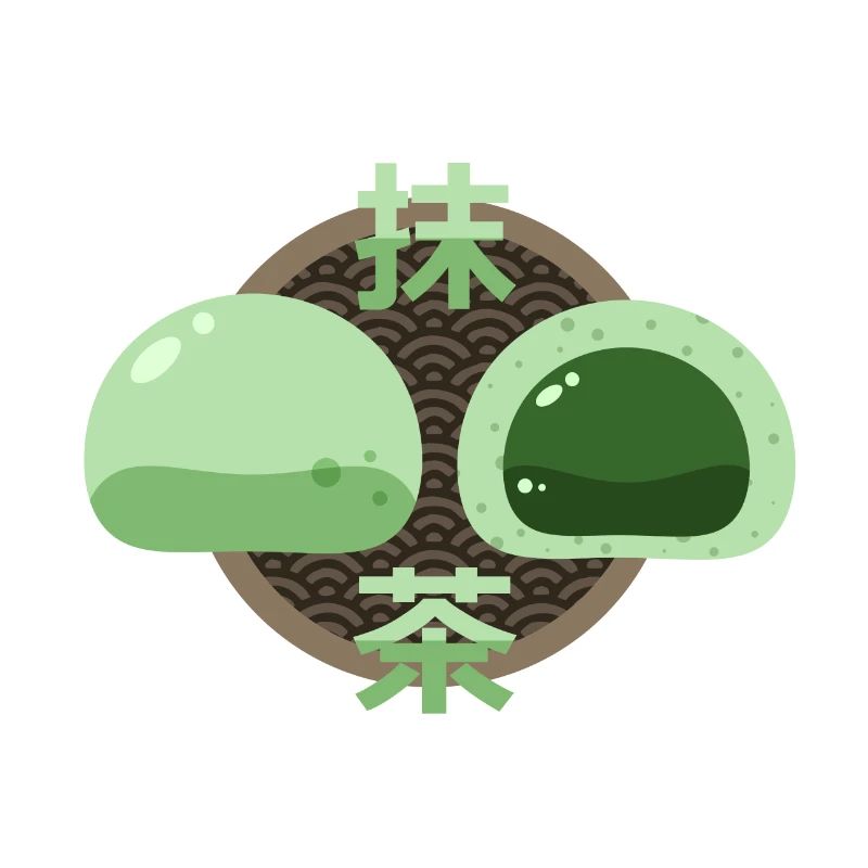 Süße Matcha-Daifuku