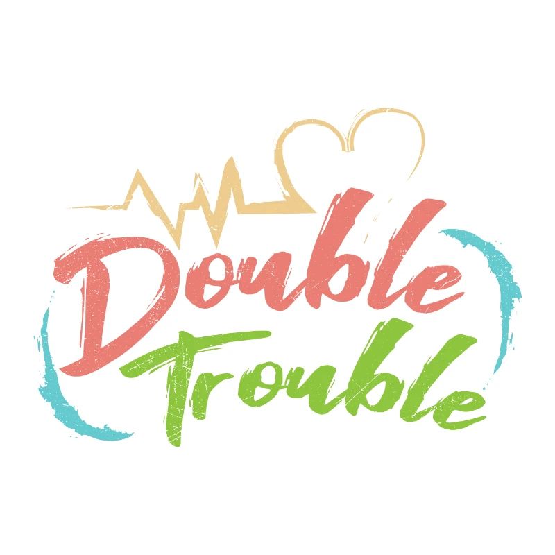 Gemini Double Trouble Twin Twins Gift Idea