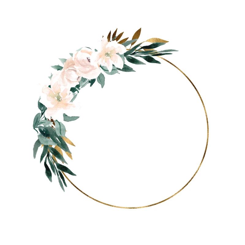 Personalisierbar Blumenkranz Boho