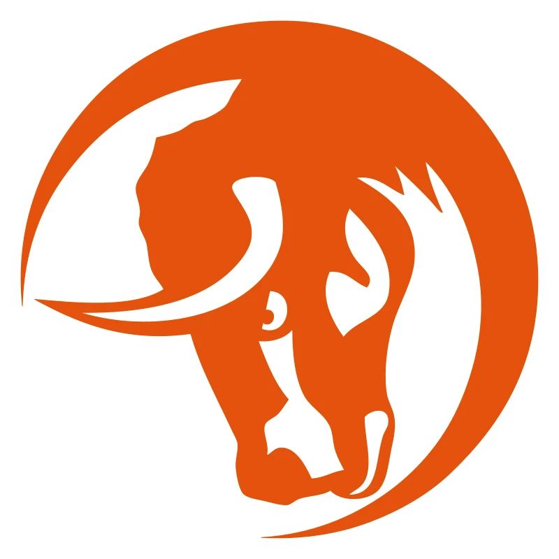 Stier Tier-Kreis-Logo