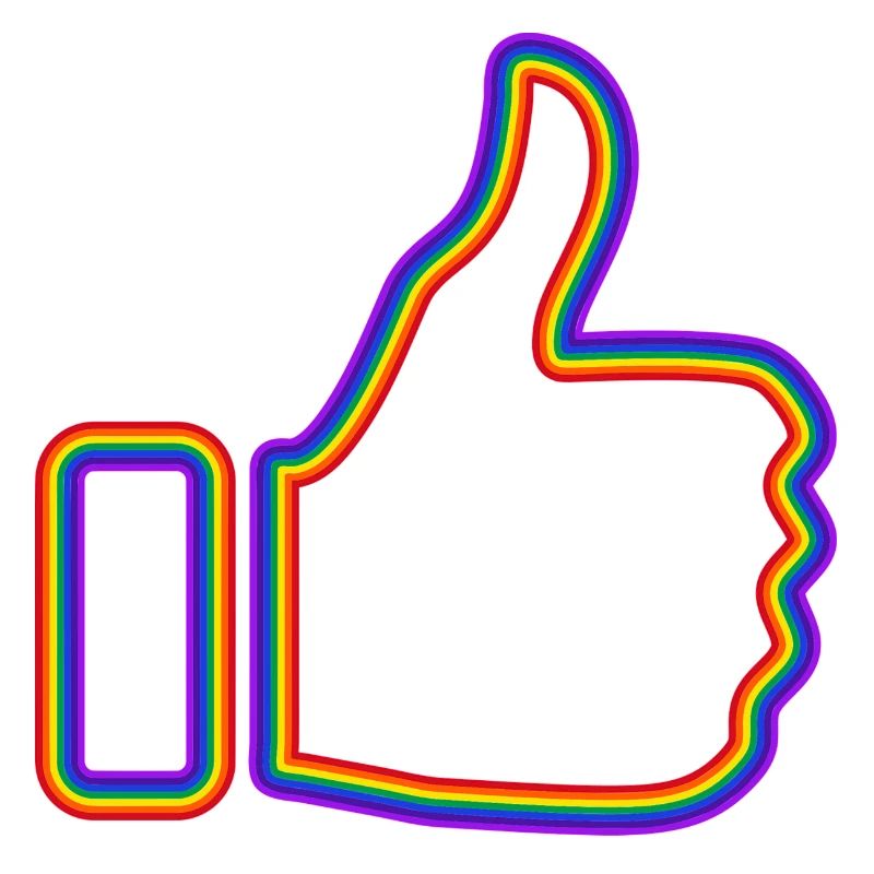 Daumen hoch Regenbogen