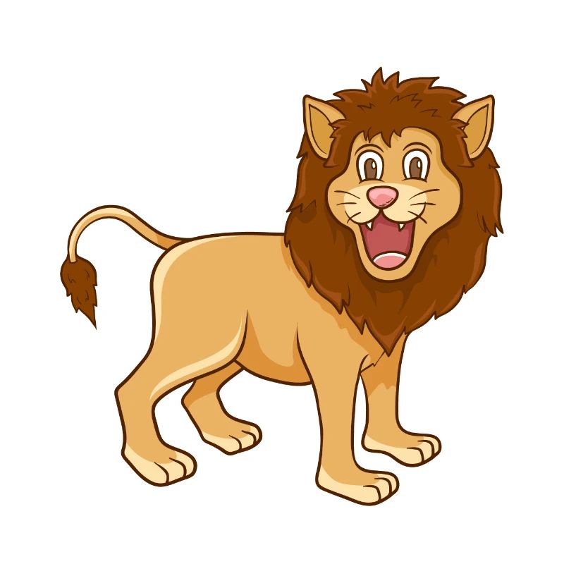 Cartoon Löwe
