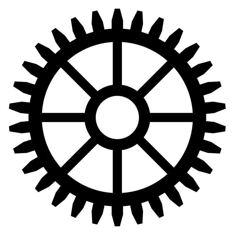 Modèle de conception de vecteur d'engrenage - COULEUR CHANGEABLE
