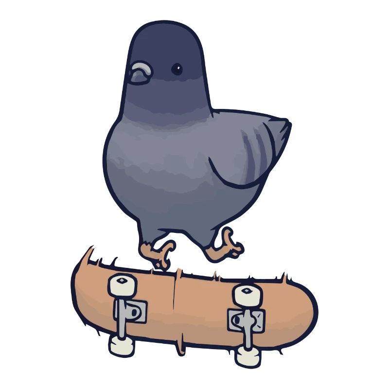 Skateboard Skater Taube