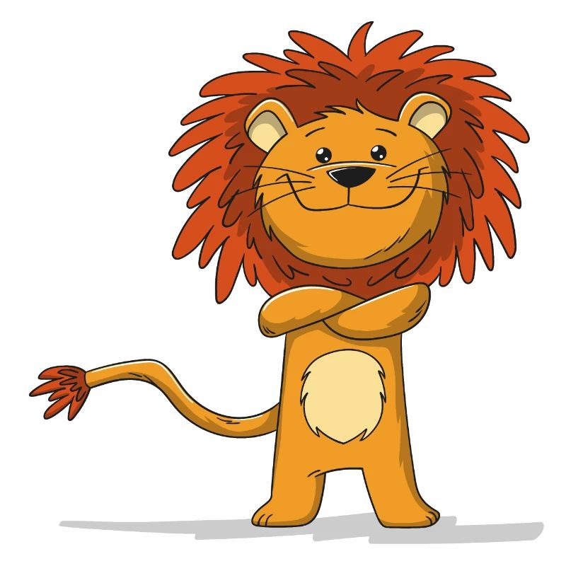 Süßer Cartoon Löwe