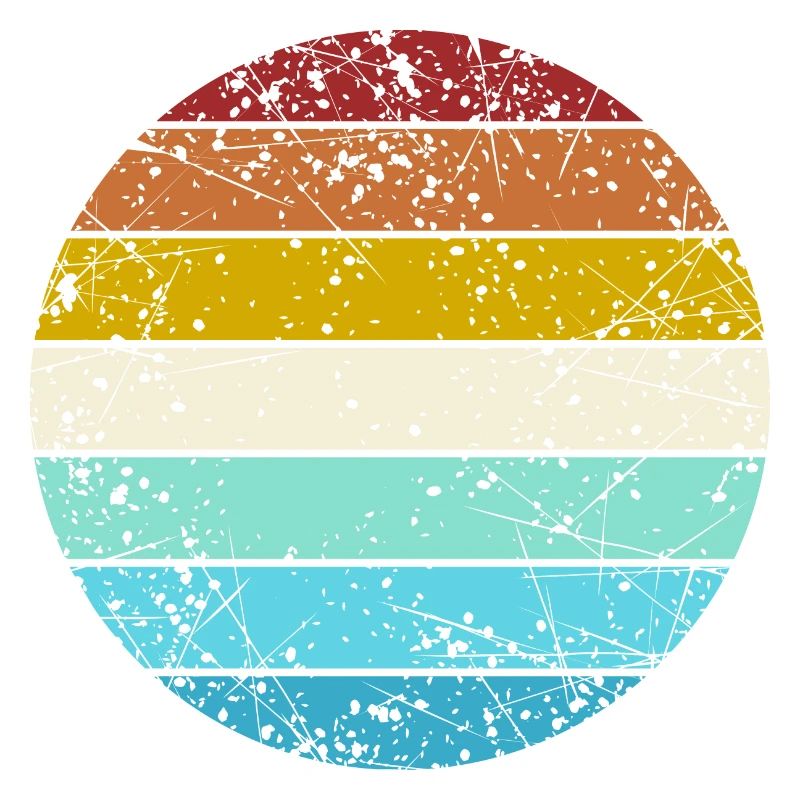 Retro Color Circle Vintage Look Basic Background