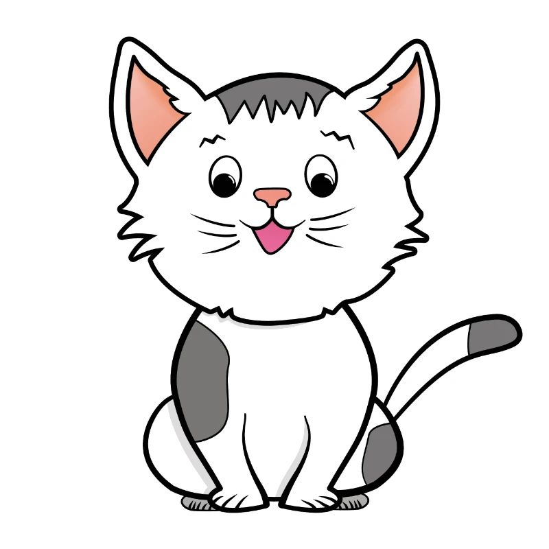 Süße Comic Katze