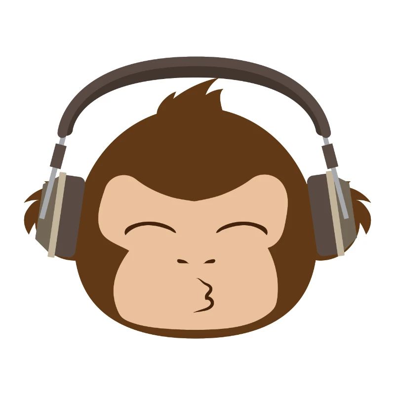 Musik-Affen-Headset Lustige Geschenkidee
