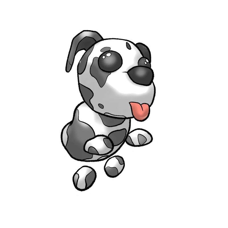 Niedliche springende Dalmation