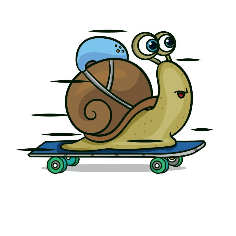 Slow Down Schnecke Skateboard