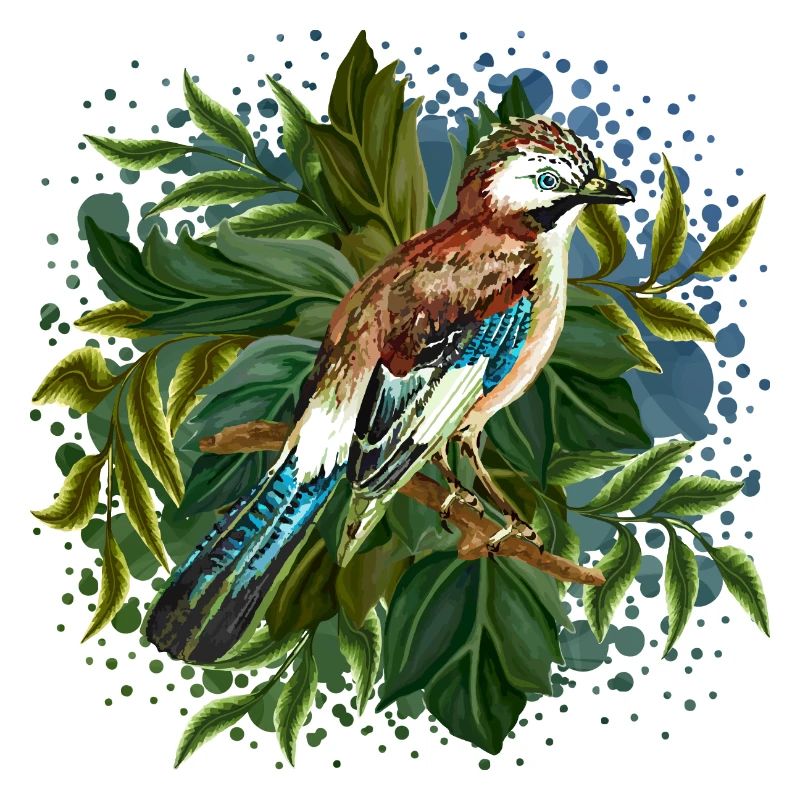 Bunter Vogel