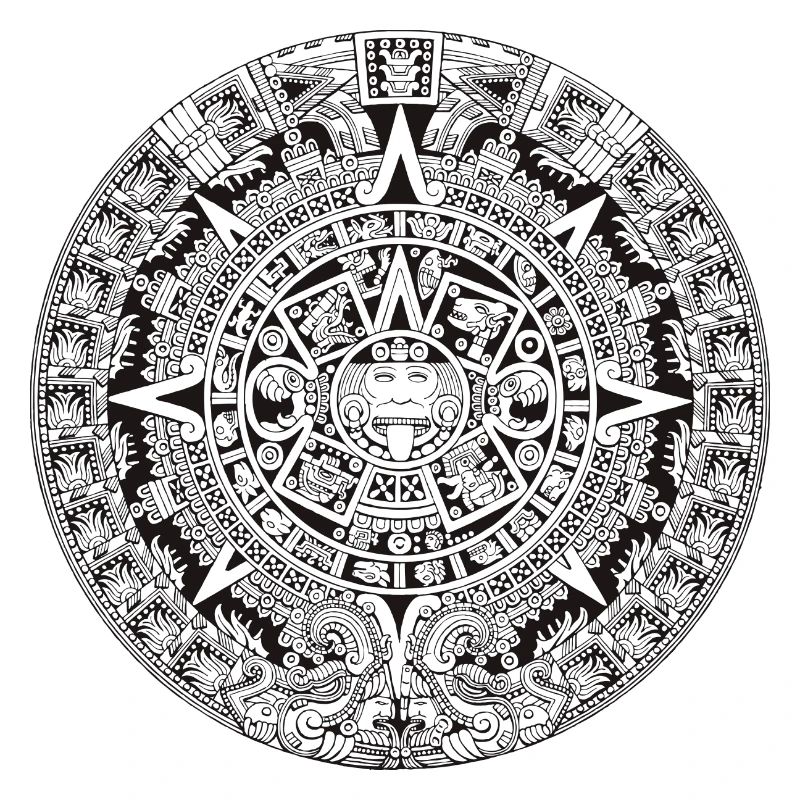 aztec tribalAztec Kalender