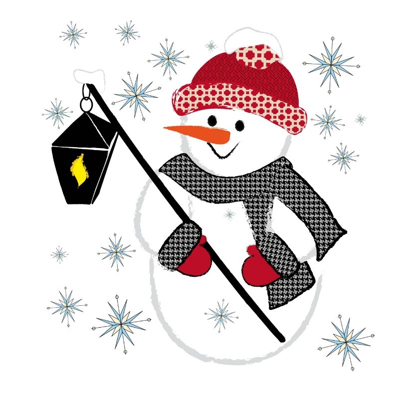 Weihnachtsmotiv Schneemann