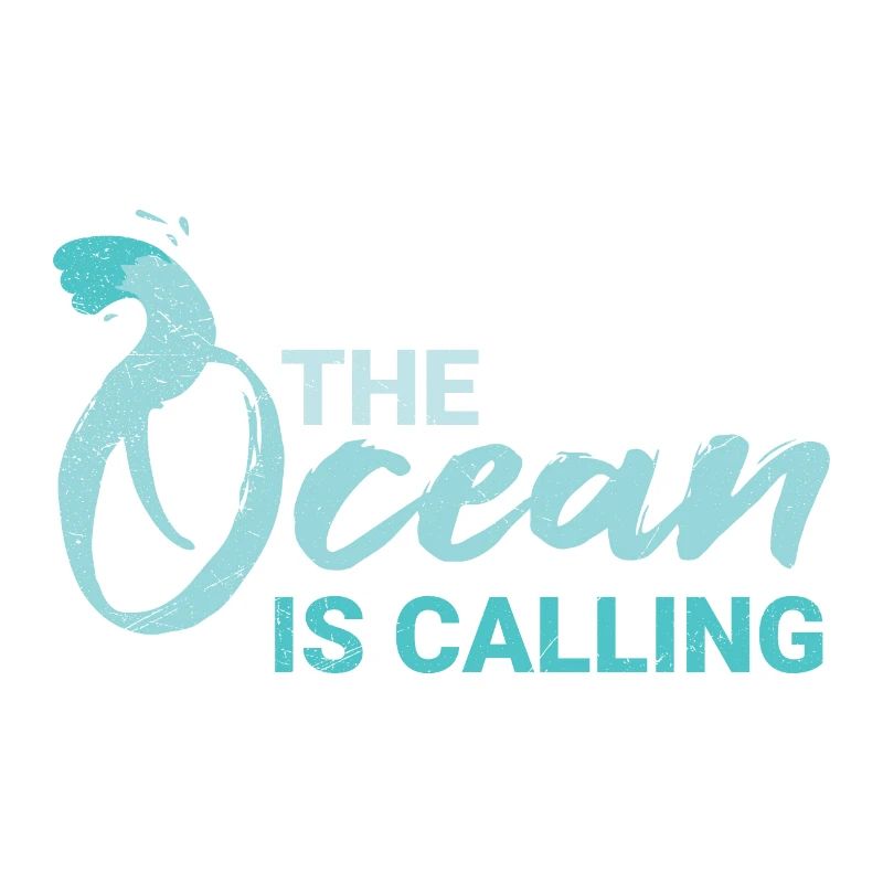 The Ocean Is Calling Surfer Taucher Geschenkidee
