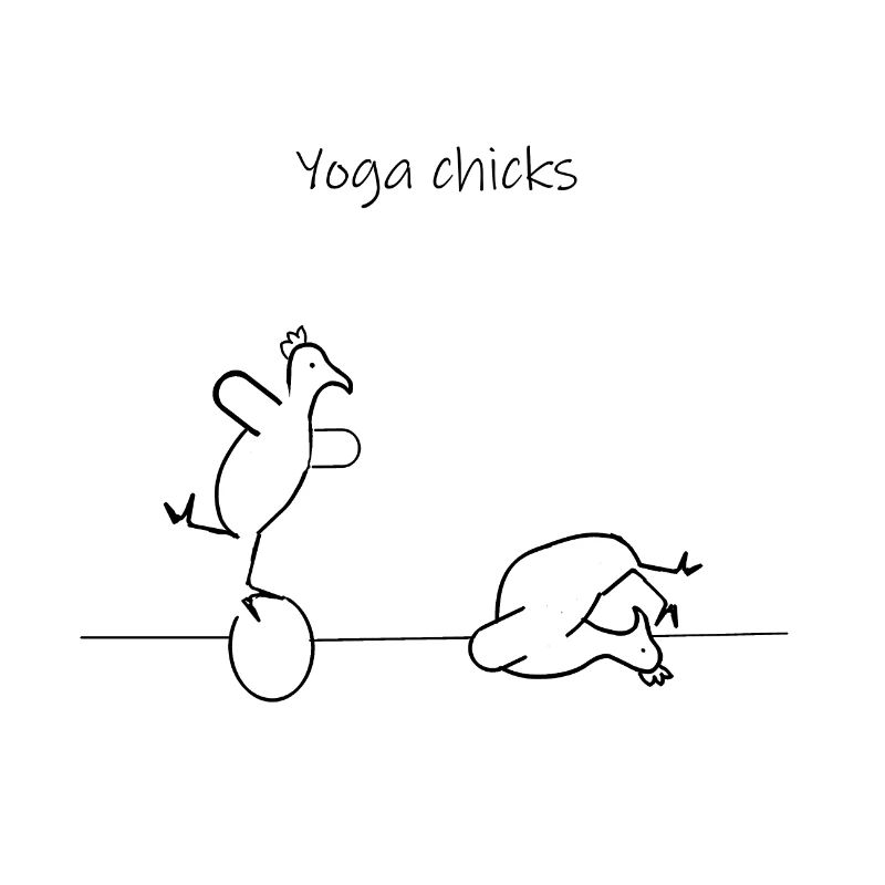 Yoga Hühner