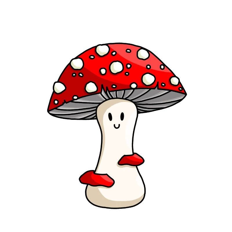 Glücklich rot Toadstool