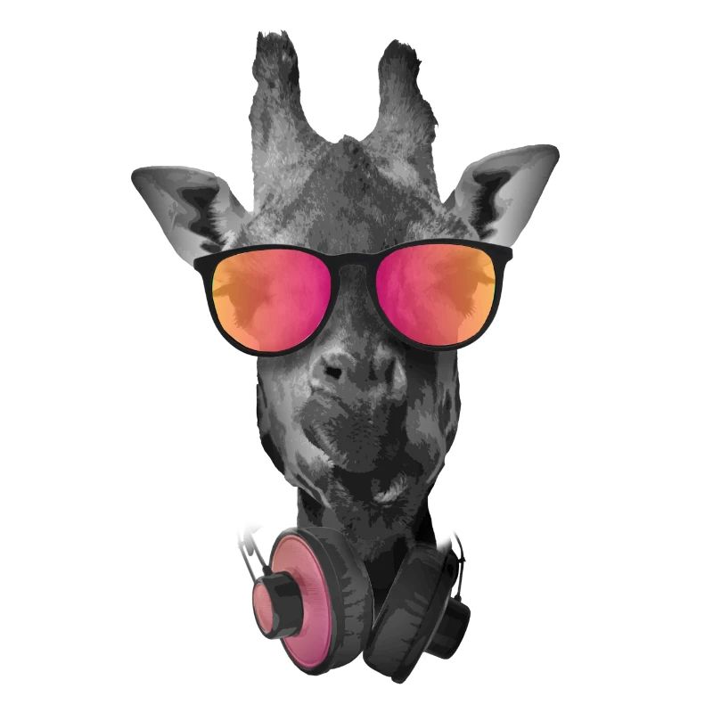 Giraffe mit Sonnenbrille