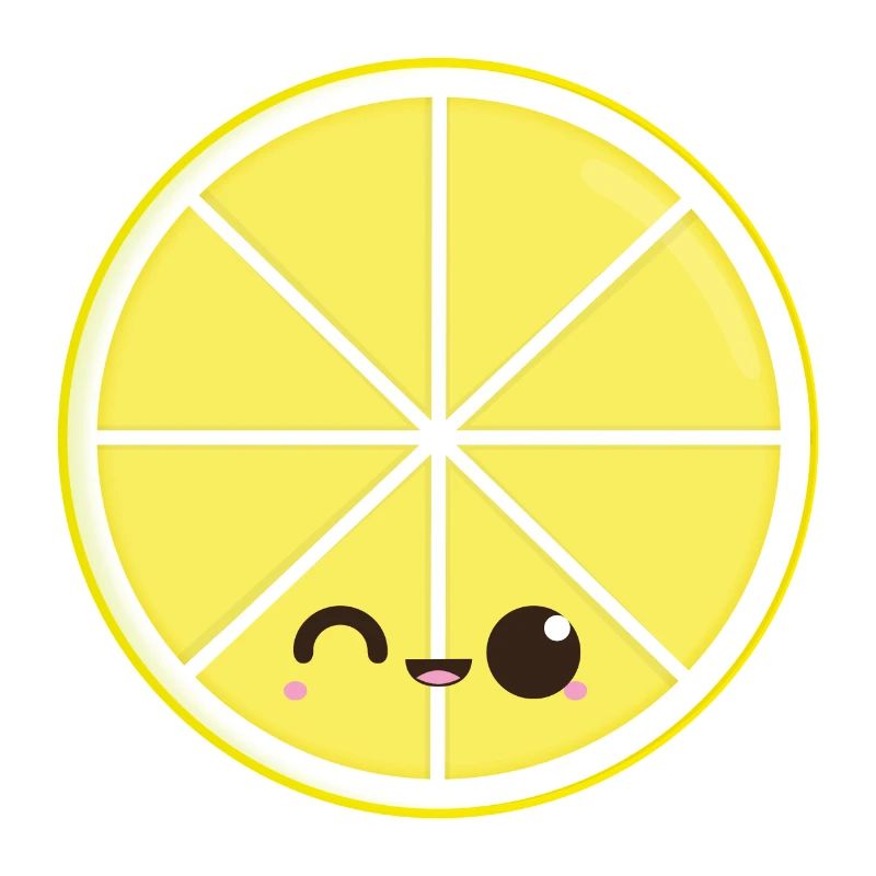 Kawaii Zitronenscheibe