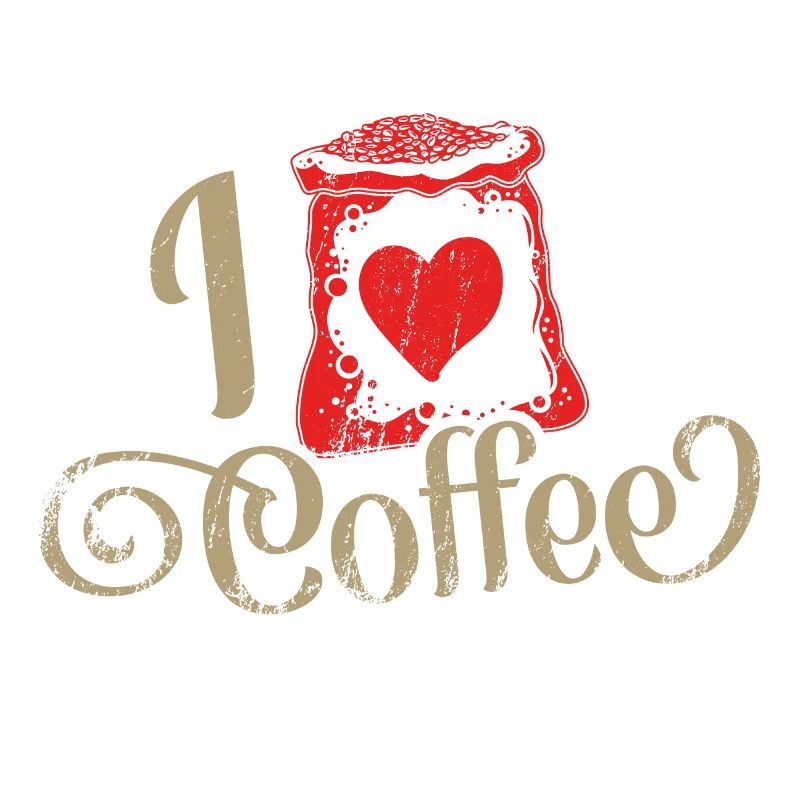 J'adore le café, j'aime les grains de café