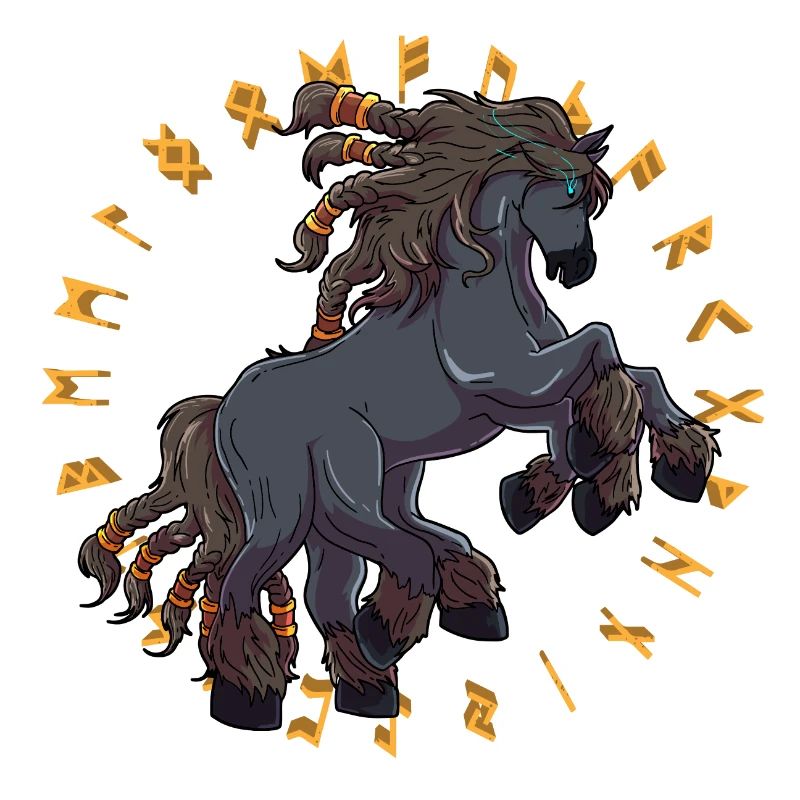 Sleipnir Le cheval d'Odin Viking
