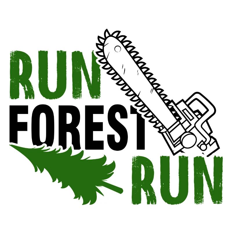 Lumberjack guy chainsaw forester