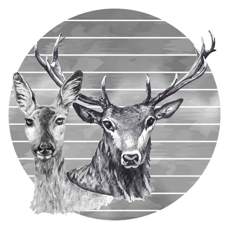 Hirsch und Reh