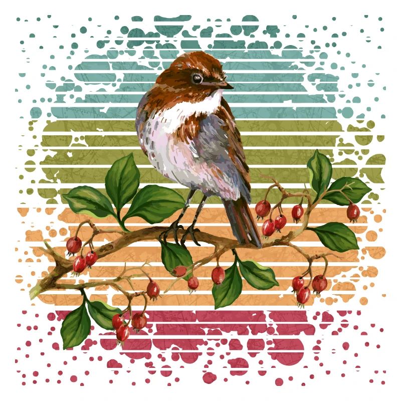 Bunter Vogel
