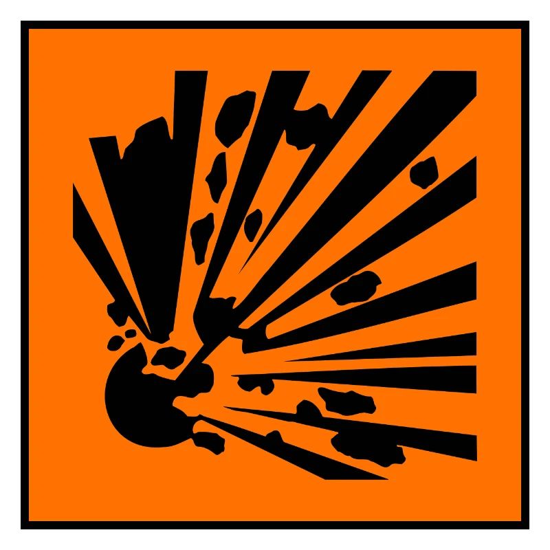Gefahrensymbol explosiv