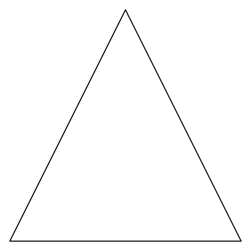 Triangle simple, minimaliste, simple, beau!