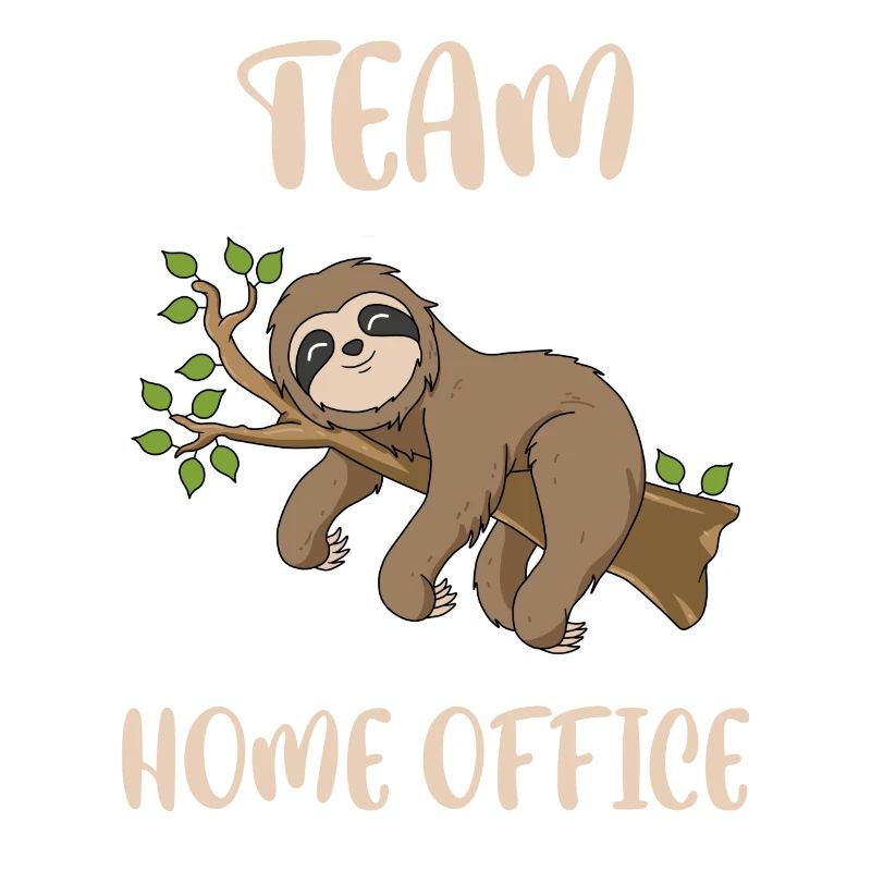 Team Home Office Sloth Gift Office Home Office