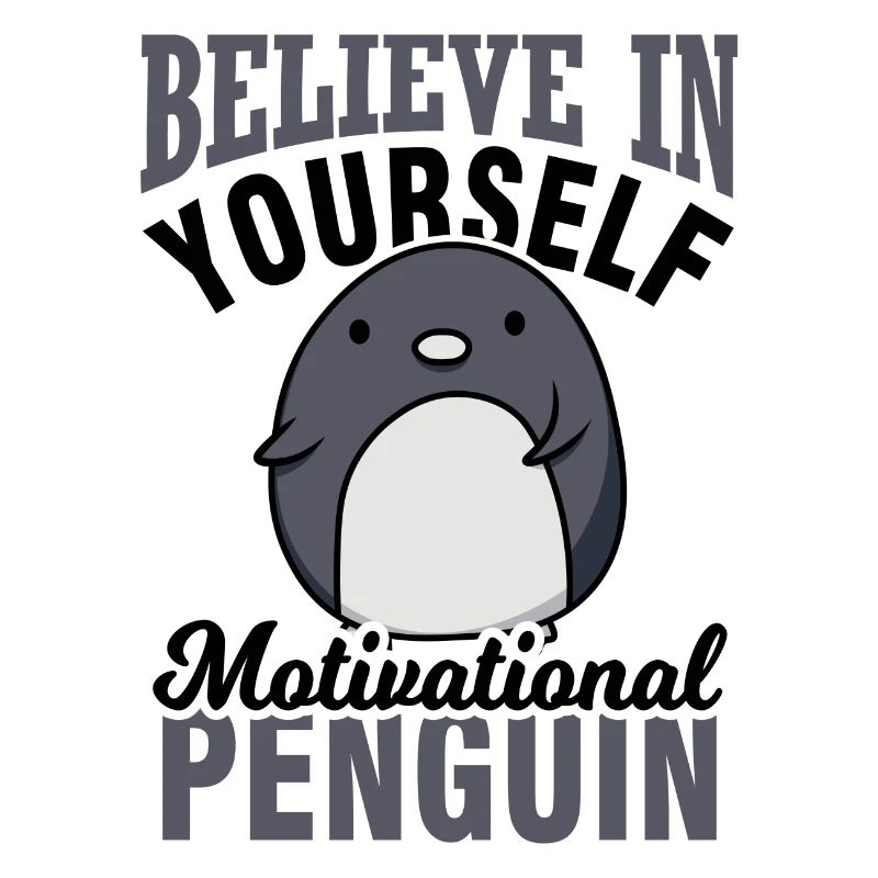 Motivierender Pinguin