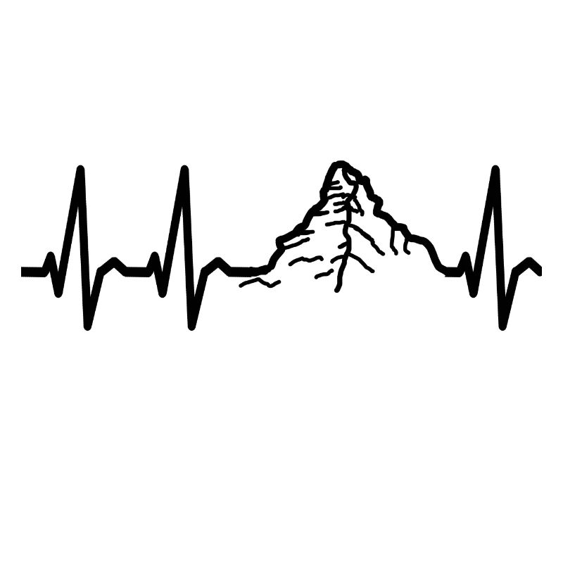 Heartbeat Mountain pour blanc