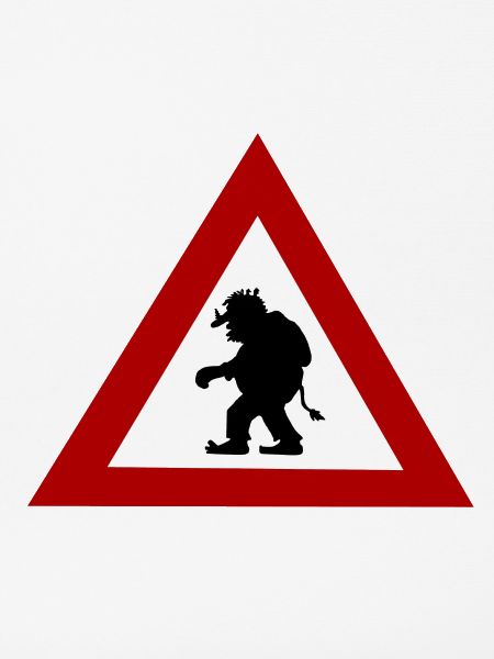 Troll-Gefahrenzeichen