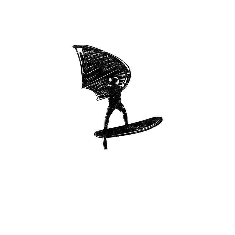 Retro Wing Foil Wing Surf cadeau lune