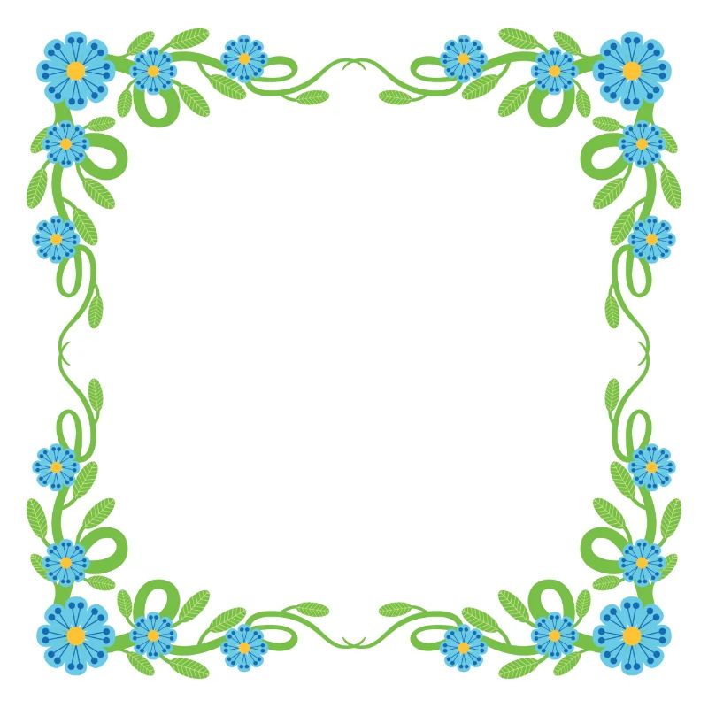 Blumen Kranz Rahmen