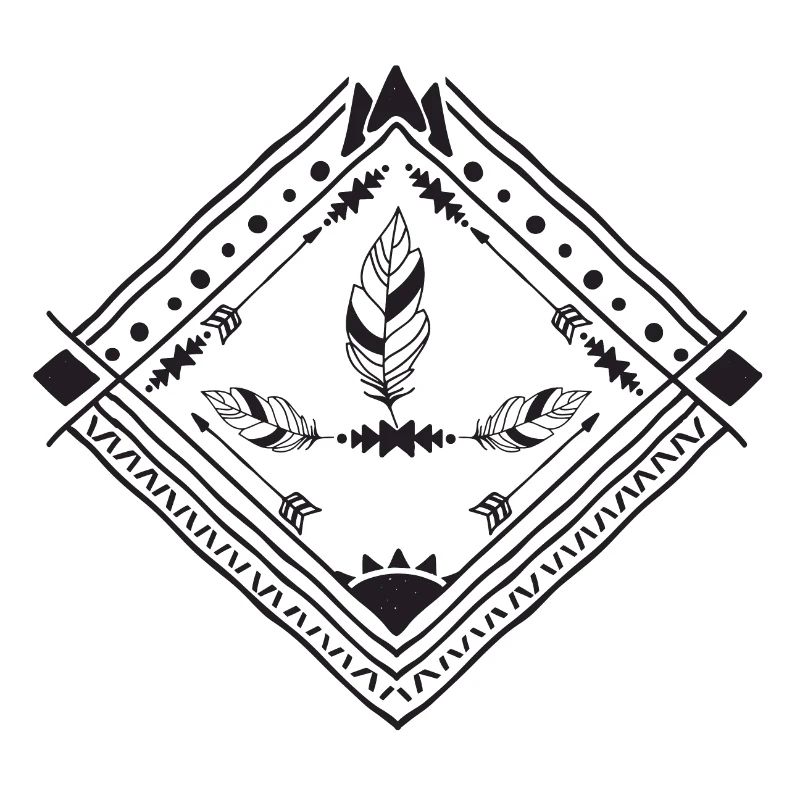 Style boho plume et flèches