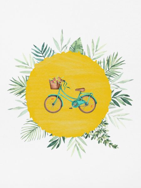 Sommer Fahrrad- Tropisch