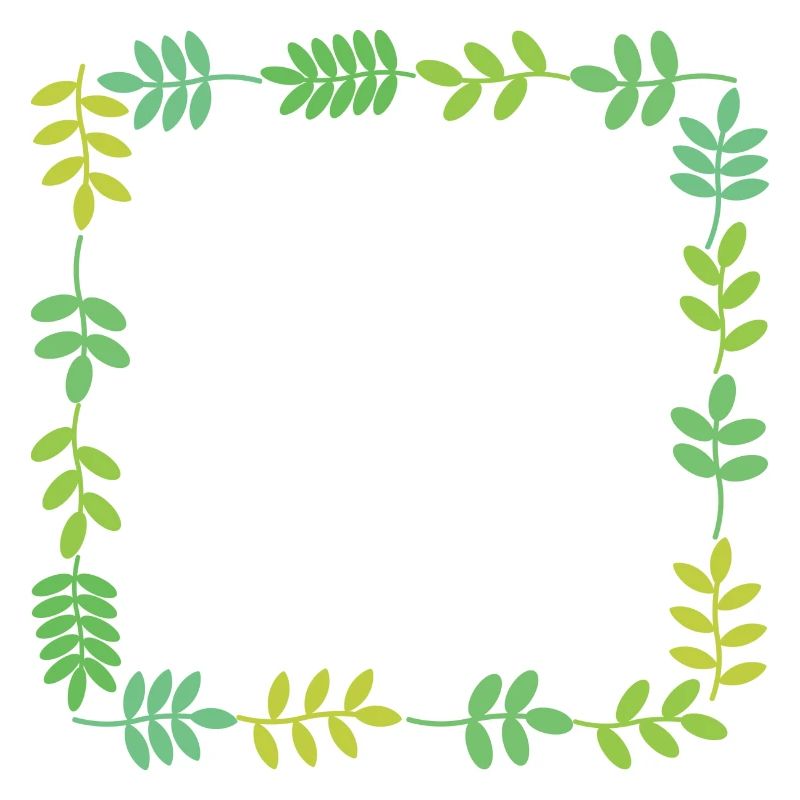 Rahmen mit Blättern