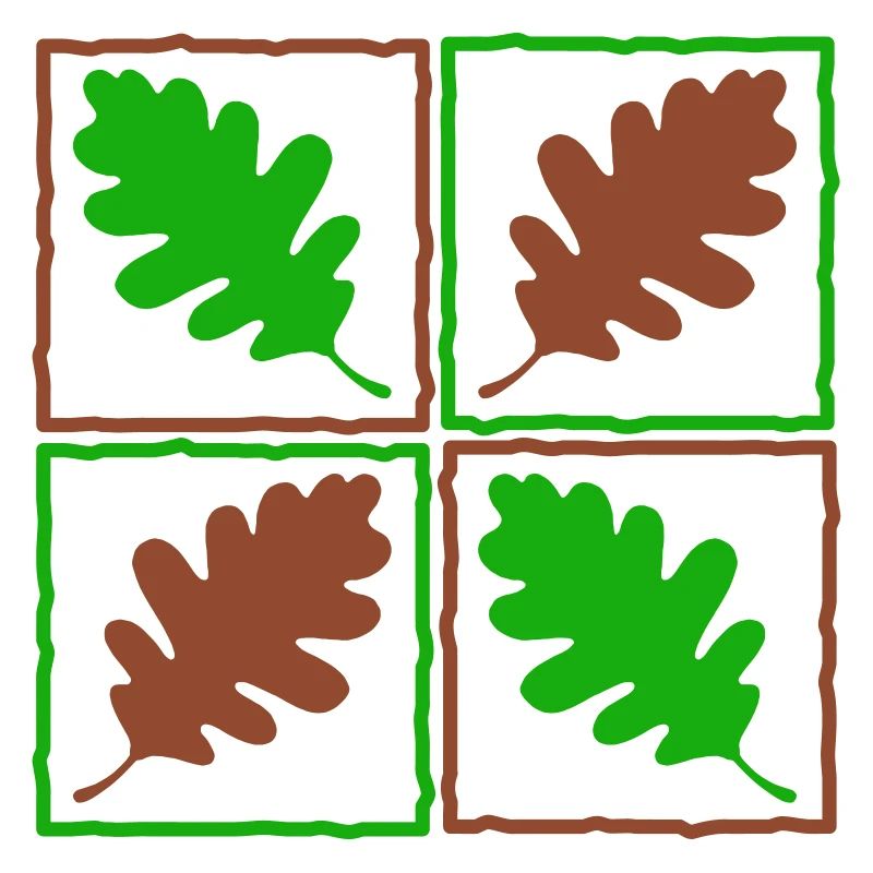 Eichenlaub deutscher Wald Blätter Eicheln Herbst