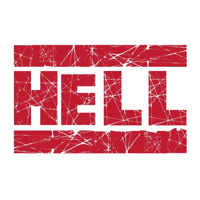 Hell Red Tintenstempel