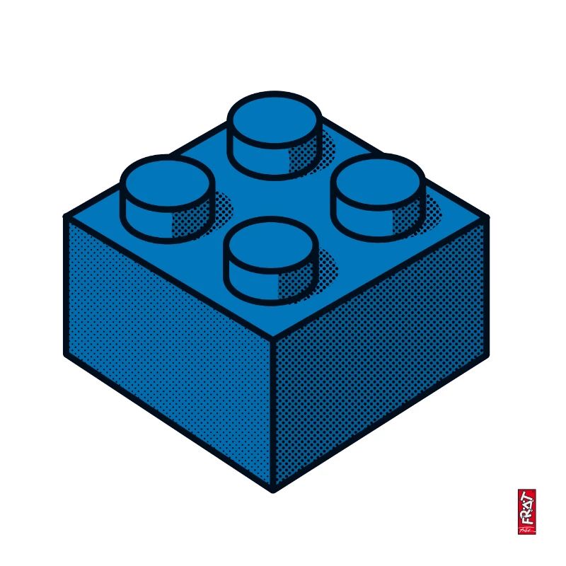 Bloc de construction Bleu