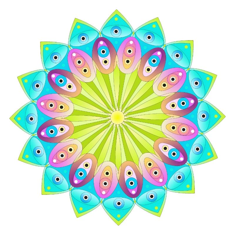 Buntes Mandala