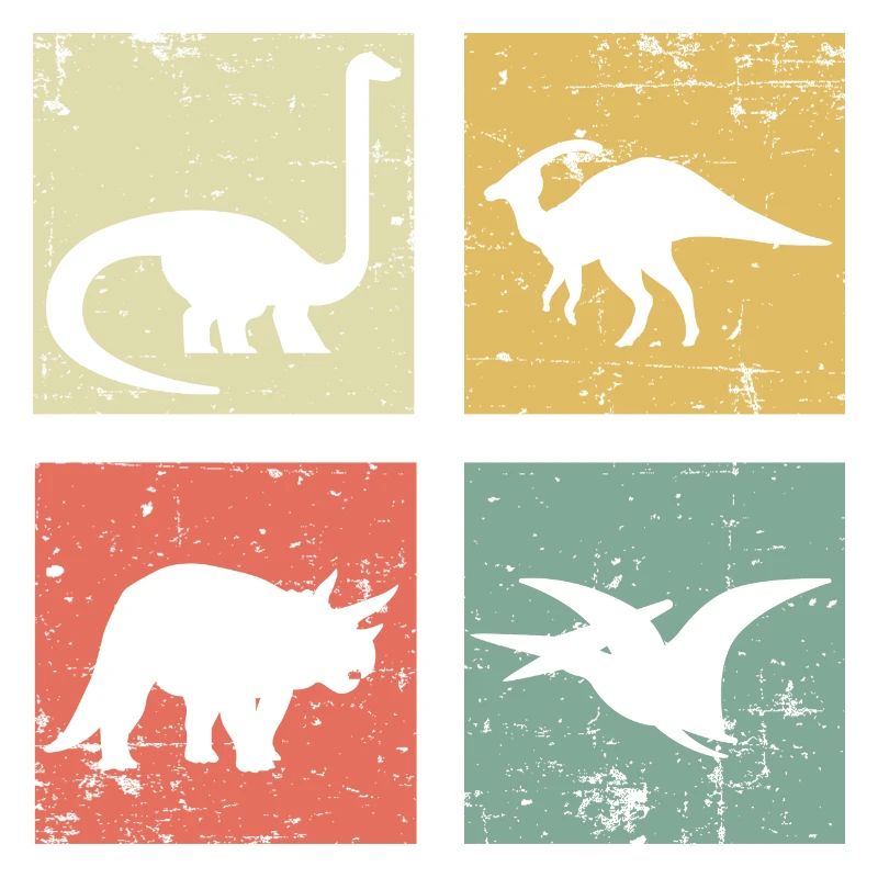 vier Dinosaurier