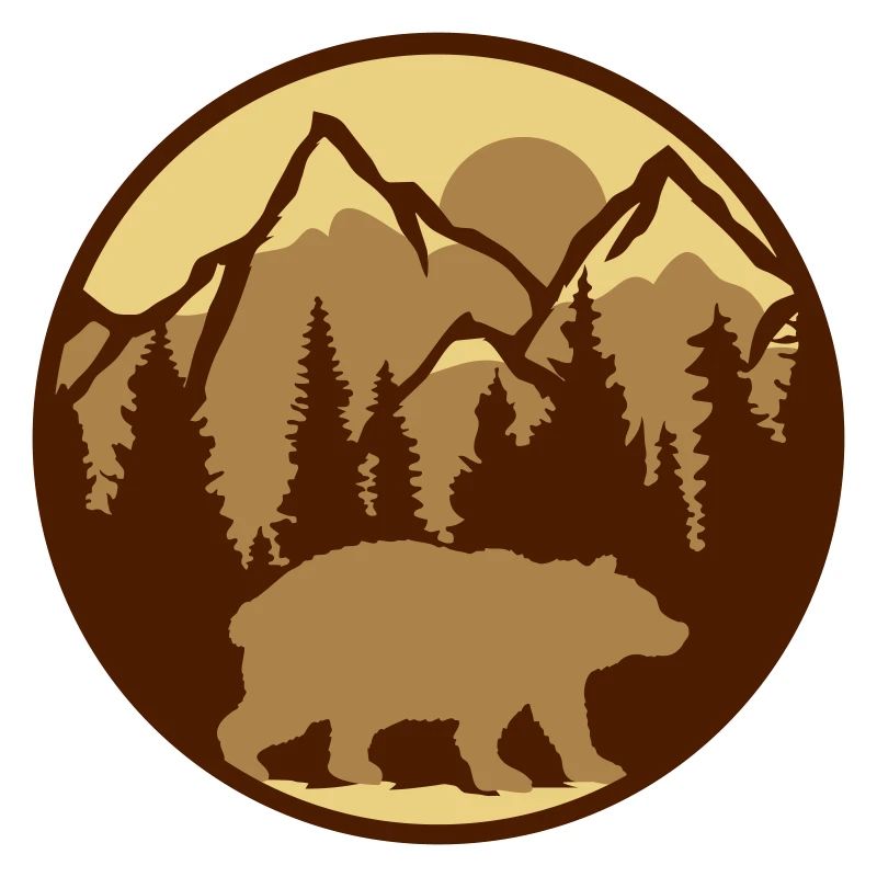 Berge Wald Bär
