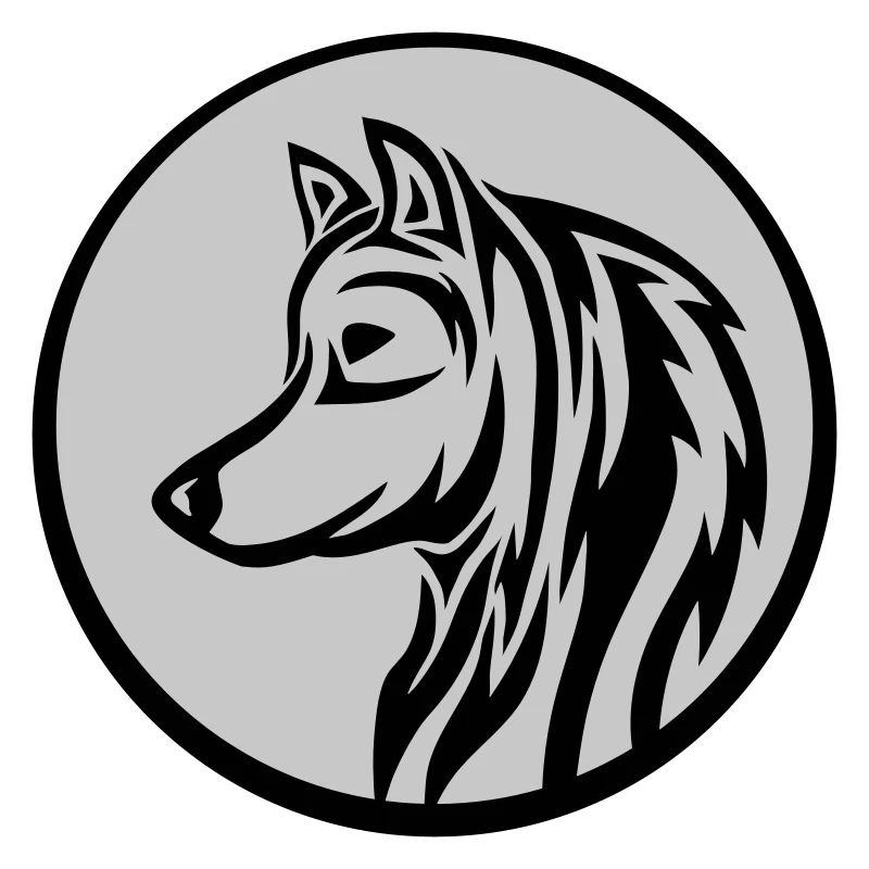 Rund Wolf Tattoo