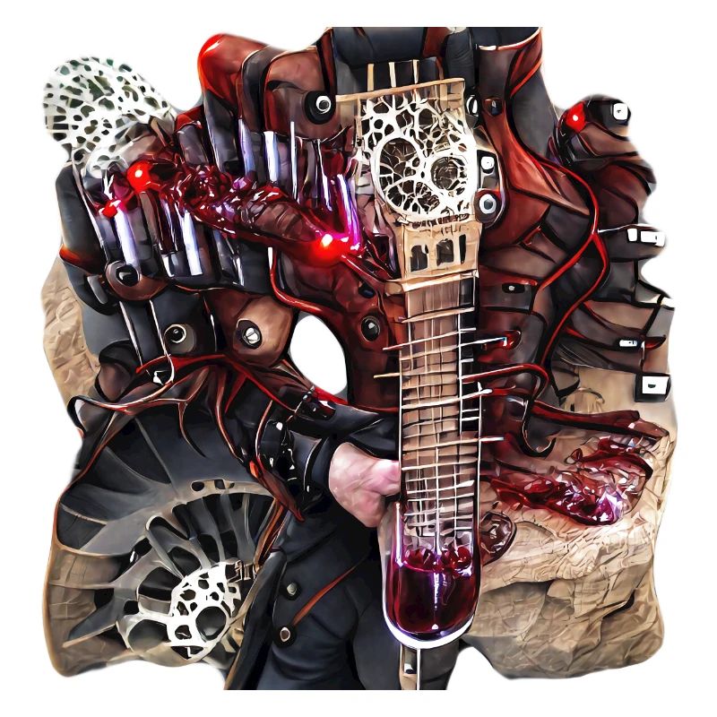 Gitarren Steampunk Monster