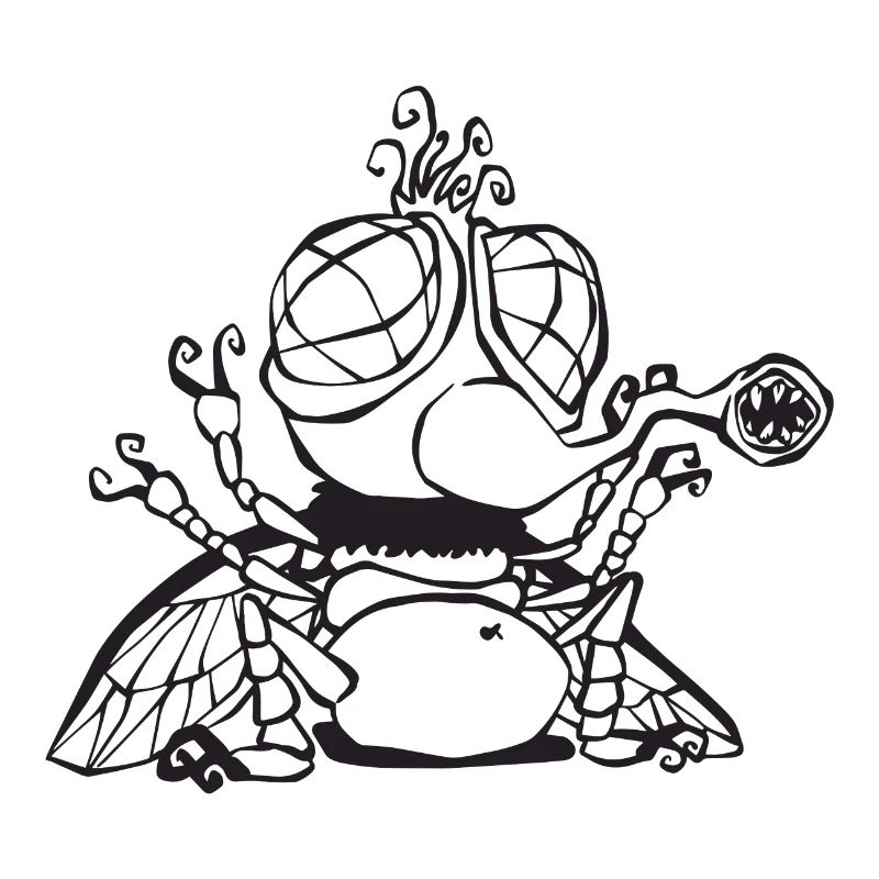 Beängstigende Fliege